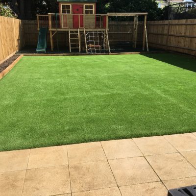AGI residential play equipment and artificial grass